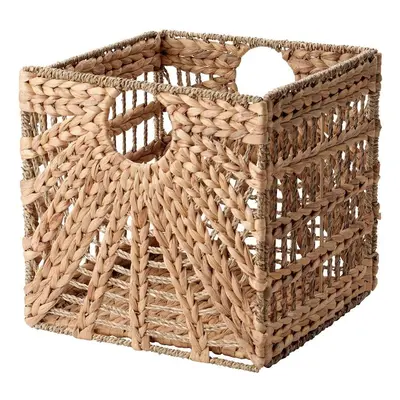 Ikea LUSTIGKURRE Basket, natural water hyacinth/seagrass32x33x32 cm