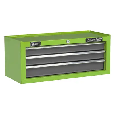 605 x x 250mm GREEN Drawer MID-BOX Tool Chest Lockable Storage Cabinet