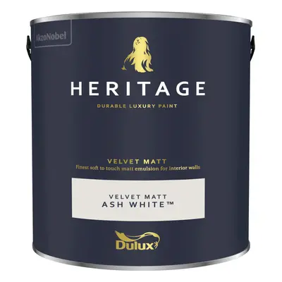 (Ash White) Dulux Heritage Velvet Matt 125ml Tester Pot