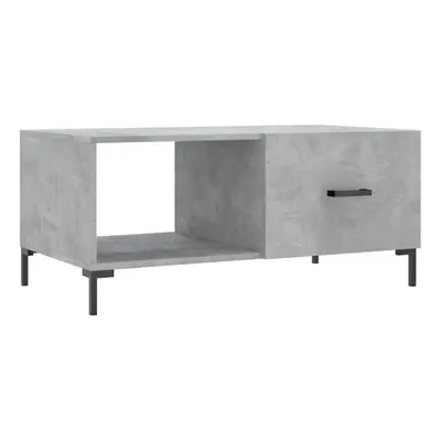 (concrete grey) vidaXL Coffee Table Side Table Sofa End Table High Gloss White Engineered Wood