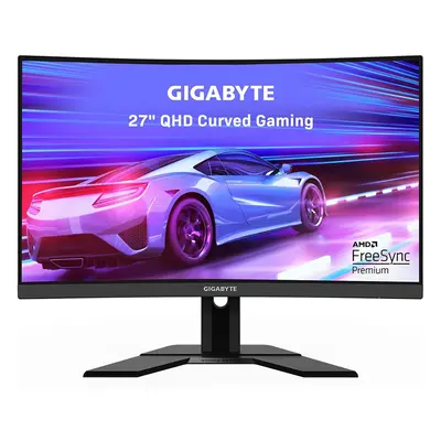 GIGABYTE G27QC 27" 165Hz 1440P Curved Gaming Monitor, x VA 1500R Display, 1ms (MPRT) Response Ti