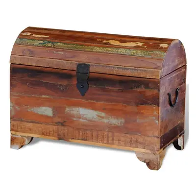 Reclaimed Solid Wood Storage Chest Box 60x30x45 cm Vintage Rustic Antique