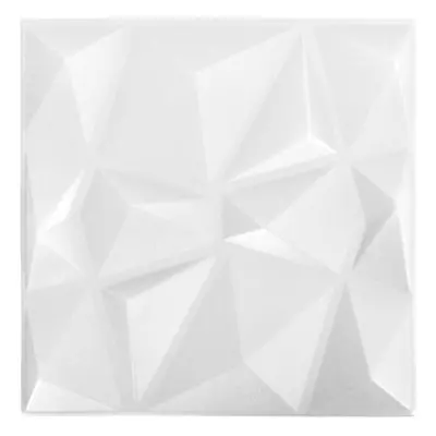 (diamond white, 48) vidaXL 3D Wall Panels Self-adhesive Wall Panel Decor Wallpaper Wall Covering