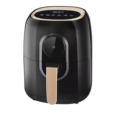 (Black, Intelligent) 1350W 5L Air Fryer Oil Free Double Button Timing Tempering Cycle Heating In