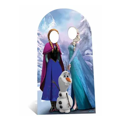 Disney Frozen Anna and Elsa with Olaf Adult Size Cardboard Stand-in Cutout / Standee