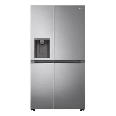 LG NatureFRESH American Fridge Freezer - Shiny Steel - D Rated