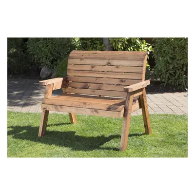 Hand Made Traditional Seater Chunky Rustic Wooden Garden Bench Furniture