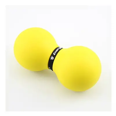 (Yellow) Double Lacrosse Ball Peanut Massage For Thoracic Spine Upper Back Neck Scapula