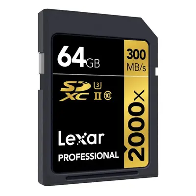 Lexar SD Professional C10 UHS-II U3 2000X 300MB/s Memory Card 128GB