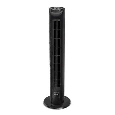 Igenix DF0035TBL Oscillating Tower Fan with Remote Control, W, Black