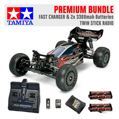 TAMIYA RC Dark Impact 4WD 1:10 Premium Stick Radio Bundle