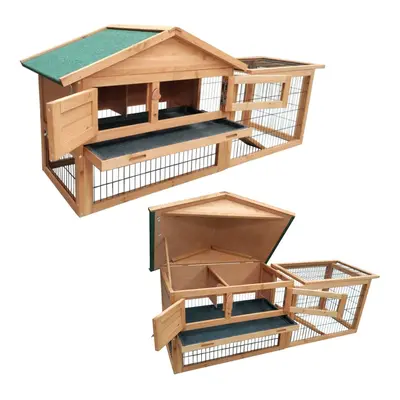 KCT Verona Tier Wooden Rabbit Hutch and Run