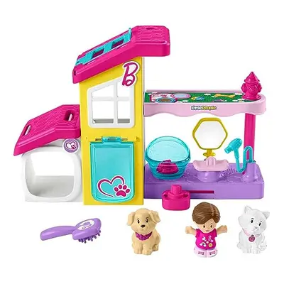 Little People Barbie Toddler Playset Play and Care Pet Spa with Music Sounds & Pieces for Ages 1