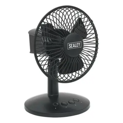 6 Inch Oscillating USB Desk Fan - Speed Settings - Personal Desktop Cooler