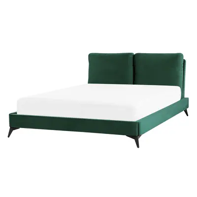 Bed Velvet MELLE x cm (EU King Size) Emerald Green