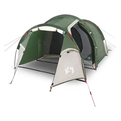 vidaXL Camping Tent Tunnel 3-Person Lightweight Dome Tent Green Waterproof