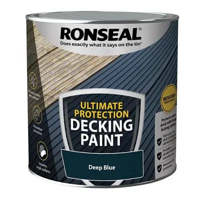 Ronseal Ultimate Protection Decking Paint Deep Blue 2.5 litre