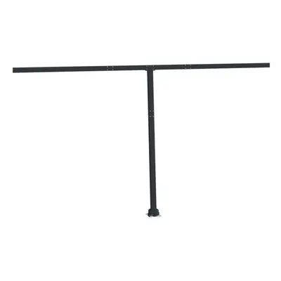 (anthracite, x cm) vidaXL Awning Post Set Garden Balcony Patio Metal Awning Support Post Iron