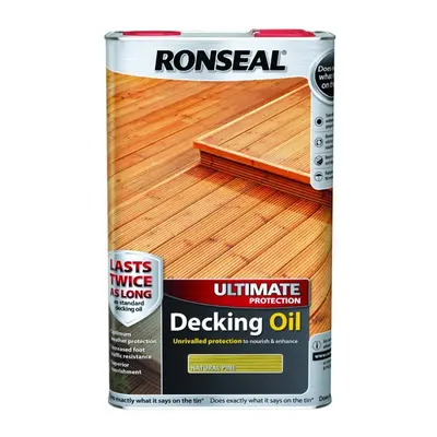 Ronseal RSLUDONP5L 5L Ultimate Protection Decking Oil - Natural Pine