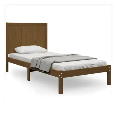 (honey brown, x cm) vidaXL Bed Frame Bed Base Bedstead Bedroom Mattress Foundation Solid Wood Pi