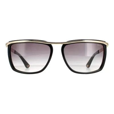 Police Sunglasses SPLB45 Origins 0301 Black Rose Gold Grey Gradient