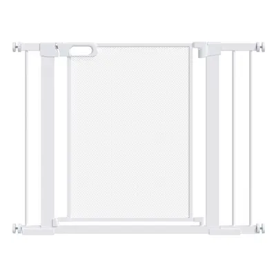 Pressure Fit Safety Gate for Doors, Dog Gate w/ Auto Close, cm - White