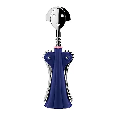 Anna G. AM01 DAZ - Design Corkscrew, in Thermoplastic Resin and Chrome-Plated Zamak, Blue