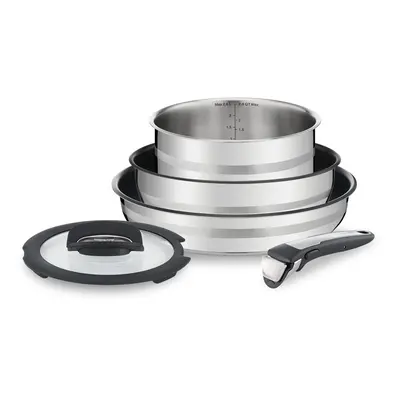 Tefal L9569032, Ingenio, Jamie Oliver, Stainless Steel, Cookware Set, Pans