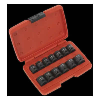 Impact Socket Set 13pc 1/2"Sq Drive Low Profile Metric