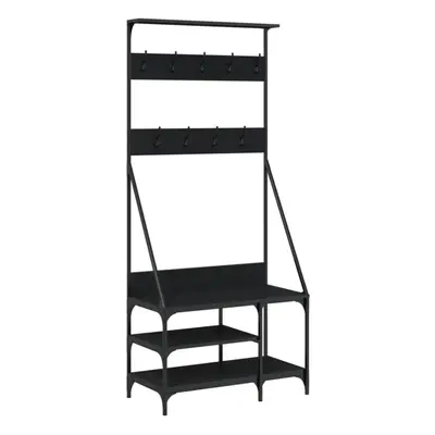 (black) vidaXL Clothes Rack with Shoe Storage Garment Rack Clothes Shelf Clothes Rail