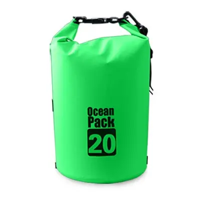 (Green, 20L) PVC Outdoor Diving Compression Swimming Dry Waterproof Bags Storage Bag For Unisex 