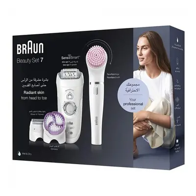 Braun Silk-epil Beauty Set Wet & Dry Epilator Hair Straightener