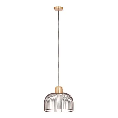 Premier Housewares Lenno Black and Antique Brass Pendant Light