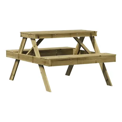 vidaXL Picnic Table Outdoor Dining Table Garden Table Impregnated Wood Pine