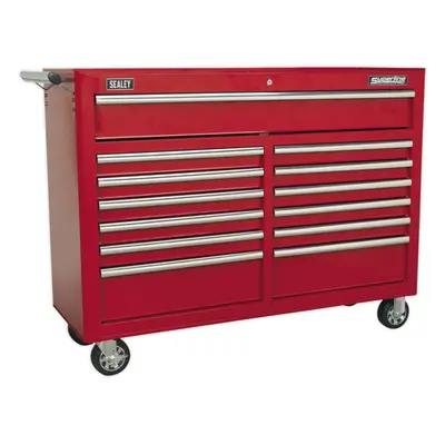 1290 x x 1005mm Drawer RED Portable Tool Chest Locking Mobile Storage Box