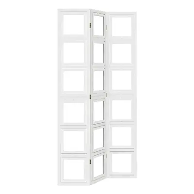 (40 x cm/ piece) vidaXL Room Divider Panel Office Privacy Screen White Solid Wood Paulownia