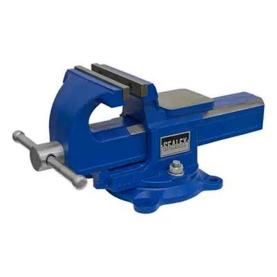 125mm Quick Action Swivel Base Vice - 125mm Jaw Opening - Serrated Steel Jaws