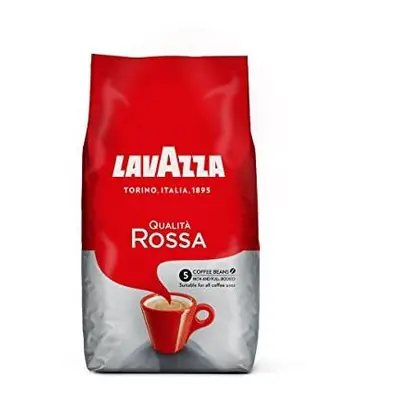 Lavazza Qualita Rossa Coffee Beans, Pack of 6, x 1000g