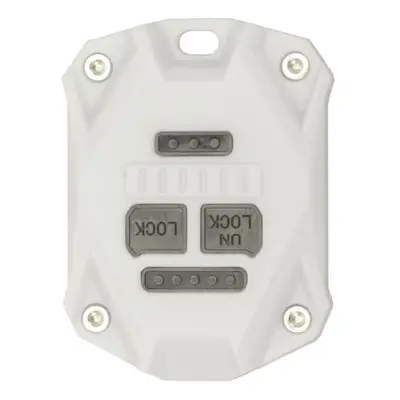 (White) Plastic Key Remote Fob Cover Shell Keypads & Uncut Spare Blade Car Case Replacement for 