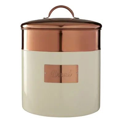 Premier Housewares Prescott Cream / Copper Bread Bin