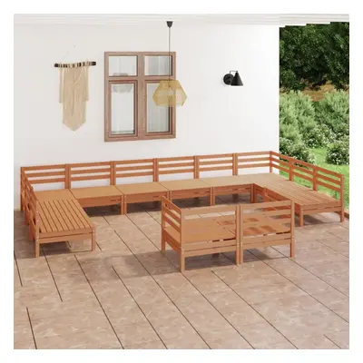 vidaXL Garden Lounge Set Patio Lounge Set Piece Honey Brown Solid Wood Pine