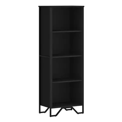 (black, x x 137.5 cm) vidaXL Bookcase Bookshelf Book Rack Storage Cabinet Sonoma Oak Engineered 