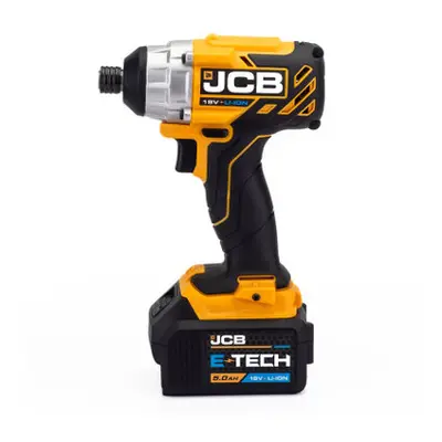 JCB 18V BRUSHLESS IMPACT DRIVER, 5AH BATTERY AND CHARGER | 21-18BLID-5X-B