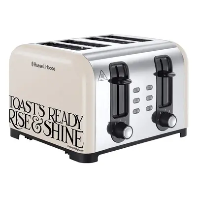 Russell Hobbs Emma Bridgewater Toaster, Black Toast Slice Toast and Marmalade, W - UK Stock