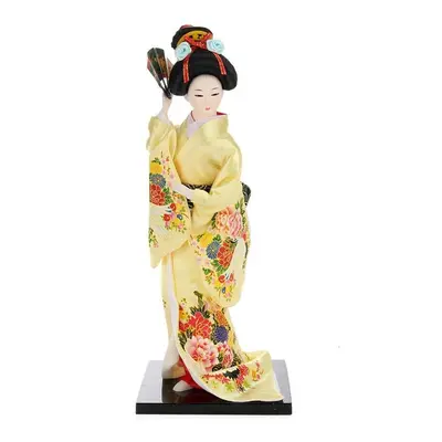 30cm Oriental Japanese Brocade Kimono Kabuki Doll Geisha Action Figure Figurine Statue