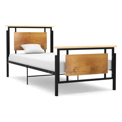 vidaXL Bed Frame Metal 100x200 cm Bedroom Furniture Bed BaseBedstead Bed Set