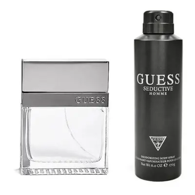 Guess Seductive Pcs Set For Men: 3.4 Eau De Toilette Spray + Oz Deodorizing Body Spray (Window B