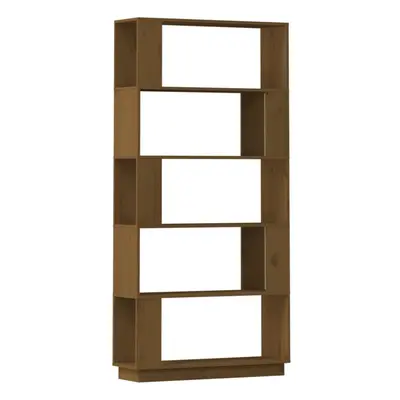 (honey brown) vidaXL Solid Wood Pine Book Cabinet/Room Divider Bookcase Rack Multi Colours