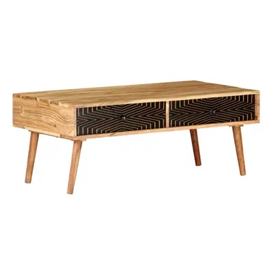 Coffee Table 100x50x39 cm Solid Acacia Wood