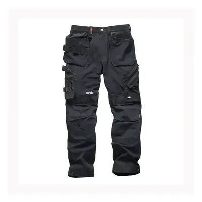 (40R) Mens Safety & Workwear Pro Flex Plus Holster Trousers Black